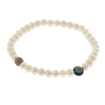 Pearl Beaded Bracelet 41 - Globetrotter - Ileana Makri store