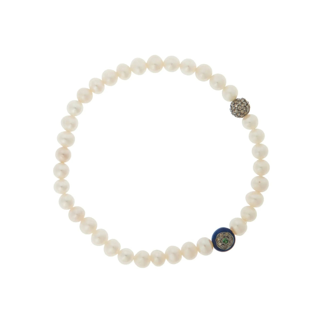 Pearl Beaded Bracelet 41 - Globetrotter - Ileana Makri