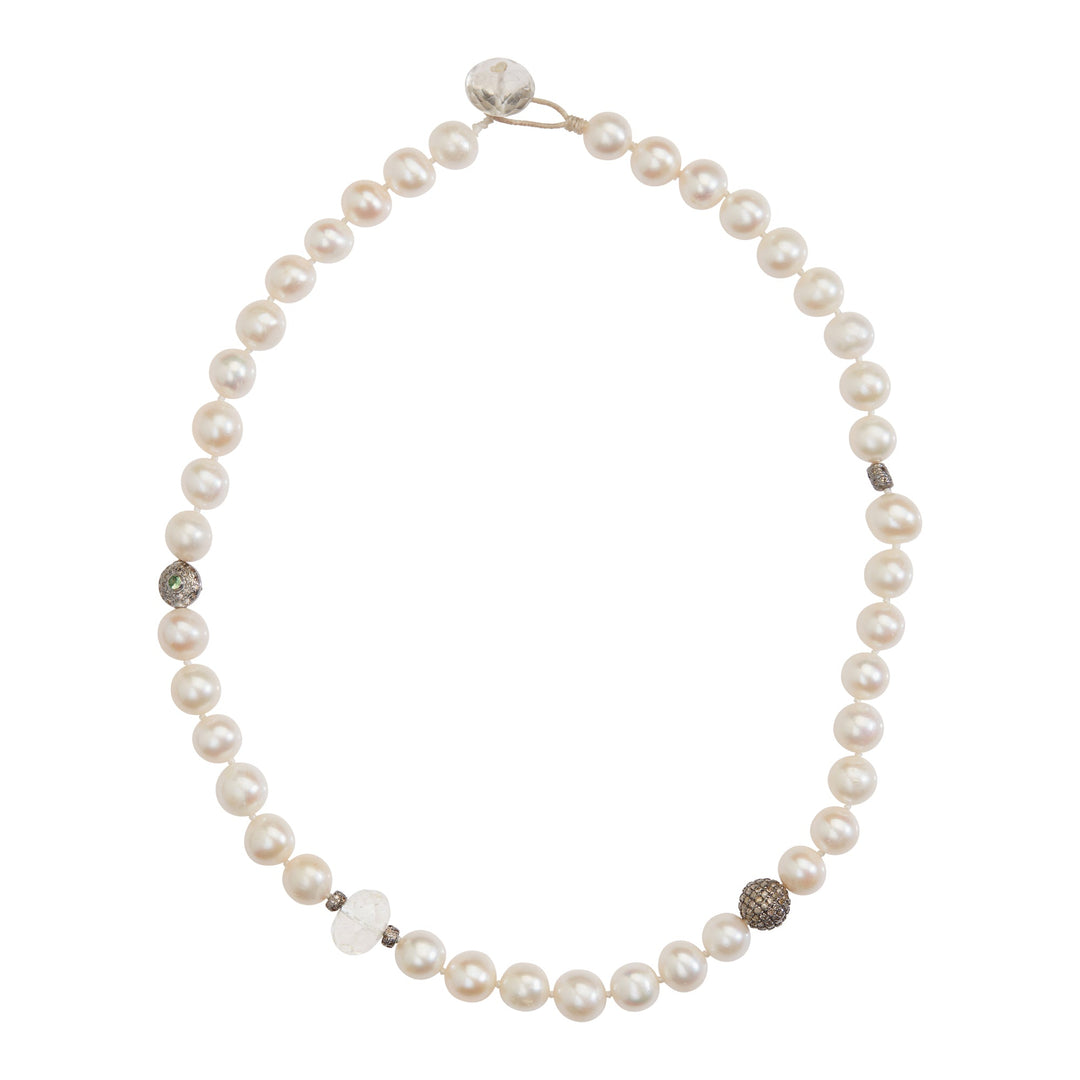 Pearl Beaded Necklace 203 (42CM) - Globetrotter - Ileana Makri