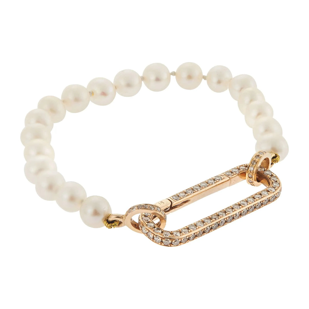 Pearl Large Oblong Beaded Bracelet 69 - Globetrotter - Ileana Makri store