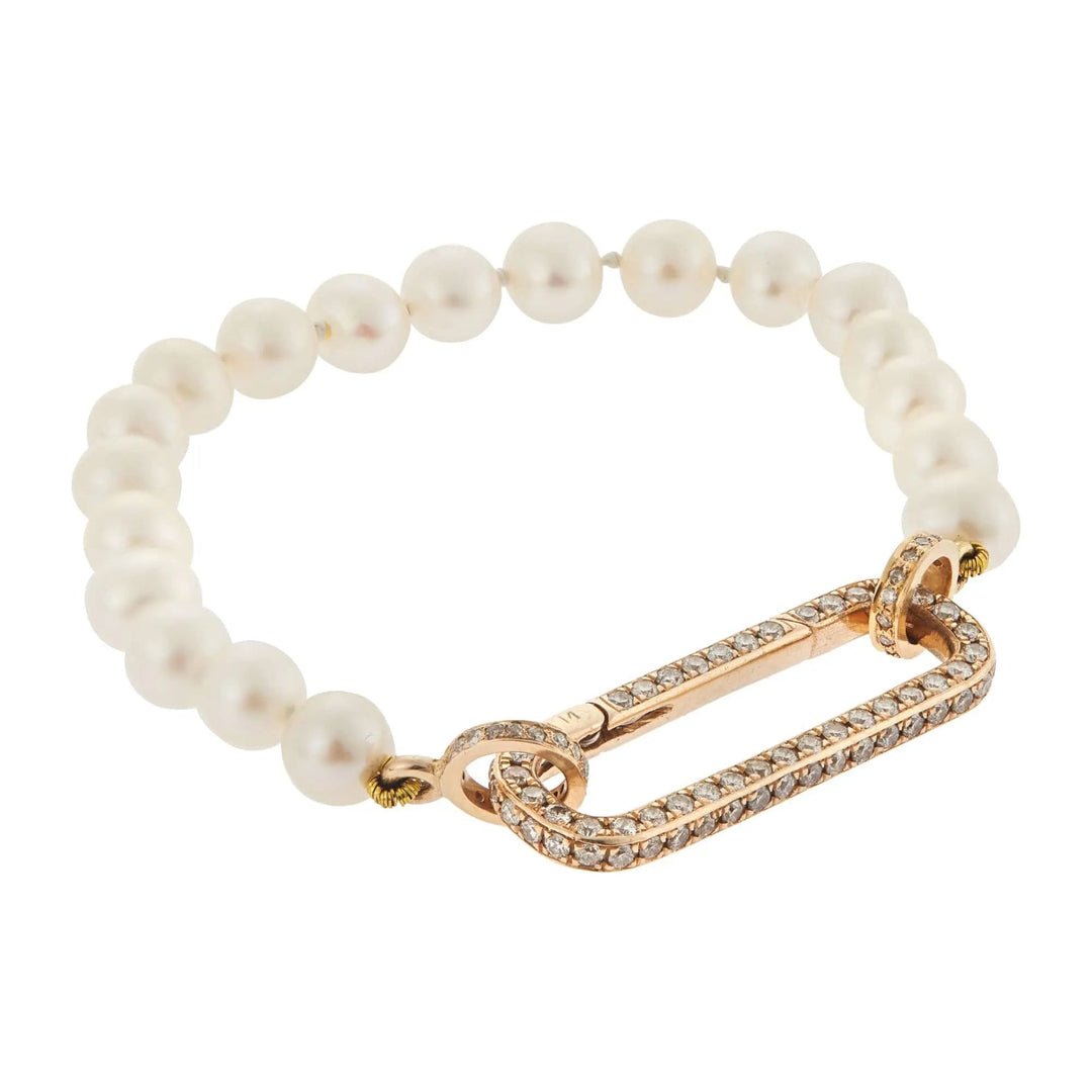Pearl Large Oblong Beaded Bracelet 69 - Globetrotter - Ileana Makri