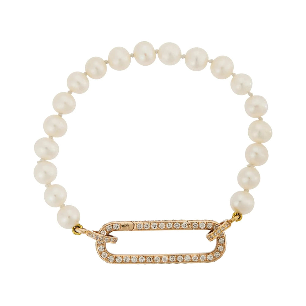 Pearl Large Oblong Beaded Bracelet 69 - Globetrotter - Ileana Makri