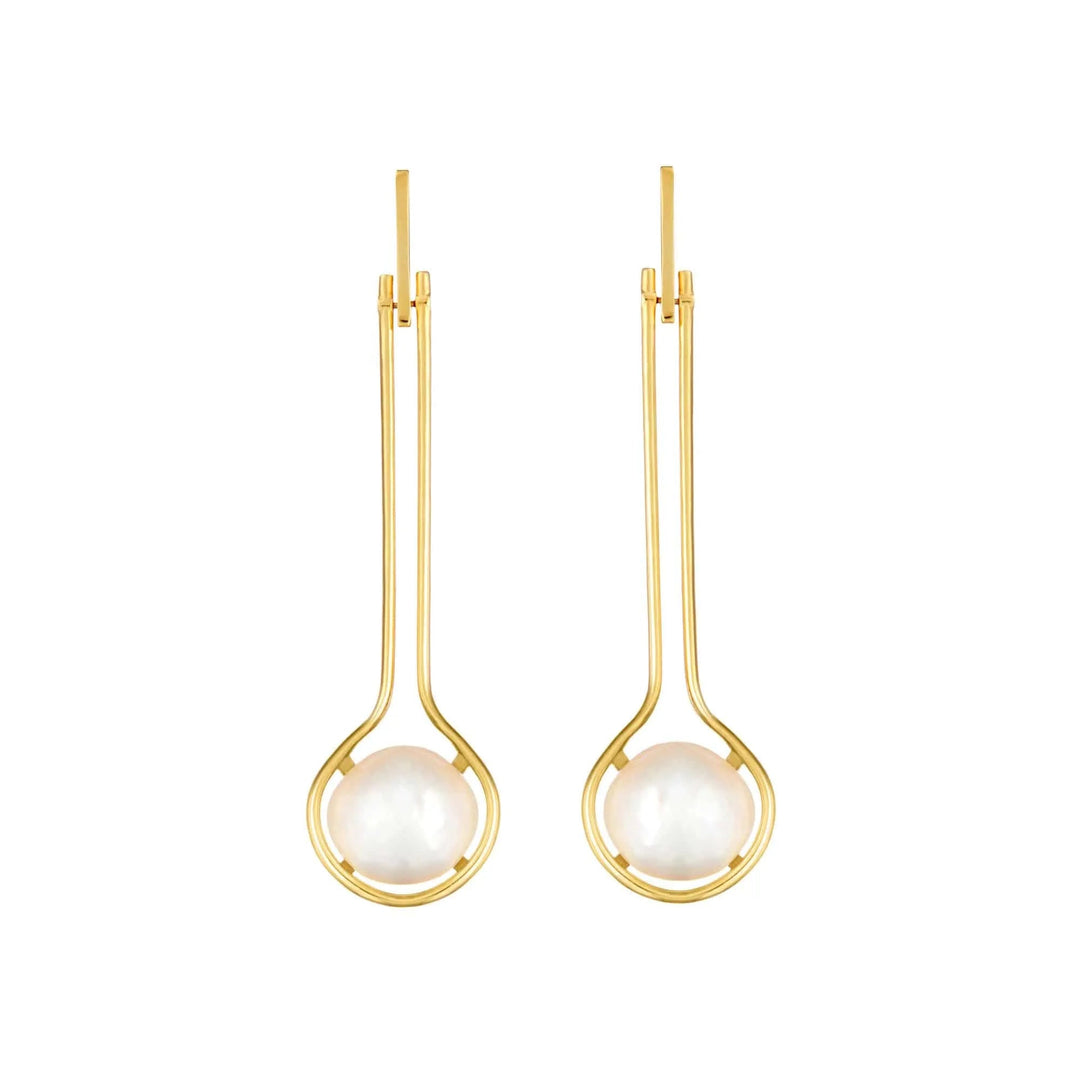 Pearl Pendulum Earrings - Sophia Kokosalaki - Ileana Makri