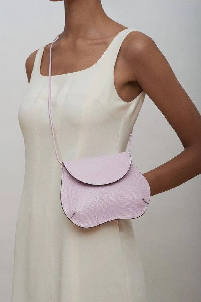 Pebble Mini Bag White Croc - Little Liffner - Ileana Makri store