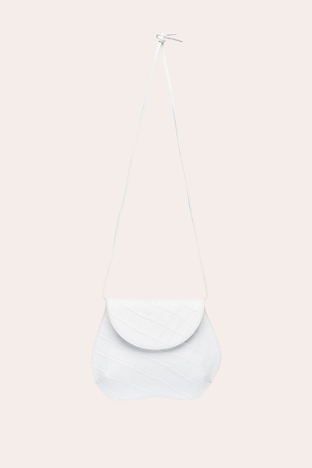 Pebble Mini Bag White Croc - Little Liffner - Ileana Makri store