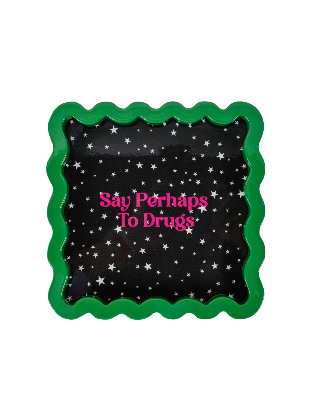 Perhaps to Drugs Lacquer Tray Small - Furbish - Ileana Makri