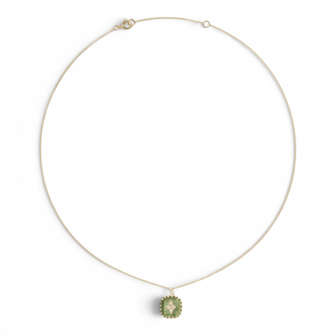 Pierrot Aventurine Quartz Necklace