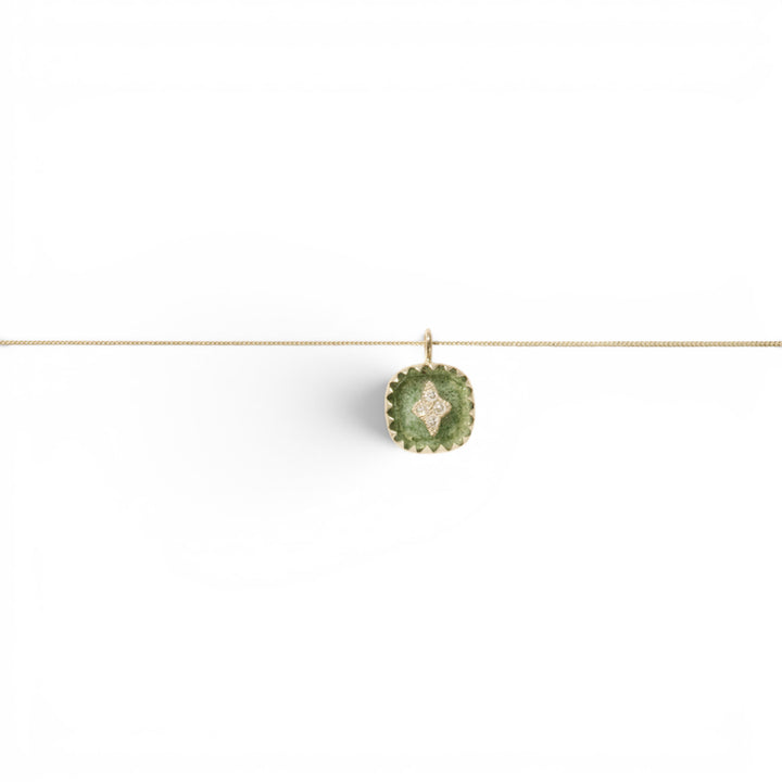 Pierrot Aventurine Quartz Necklace