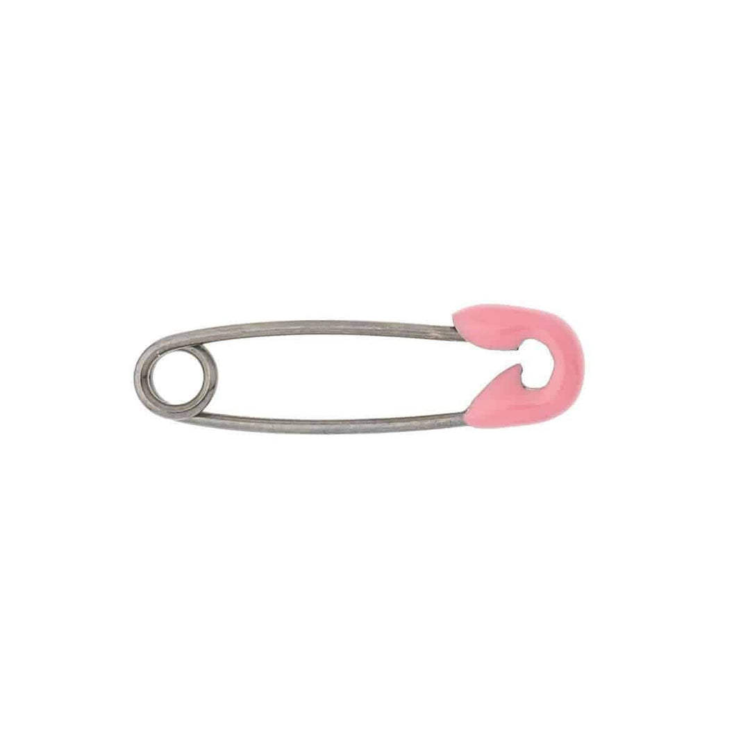 Pink Enamel Safety Pin Earring - Eye M Safety Pins - Ileana Makri