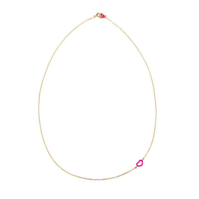 Pink Glitter Heart Necklace - Jordan Askill - Ileana Makri store