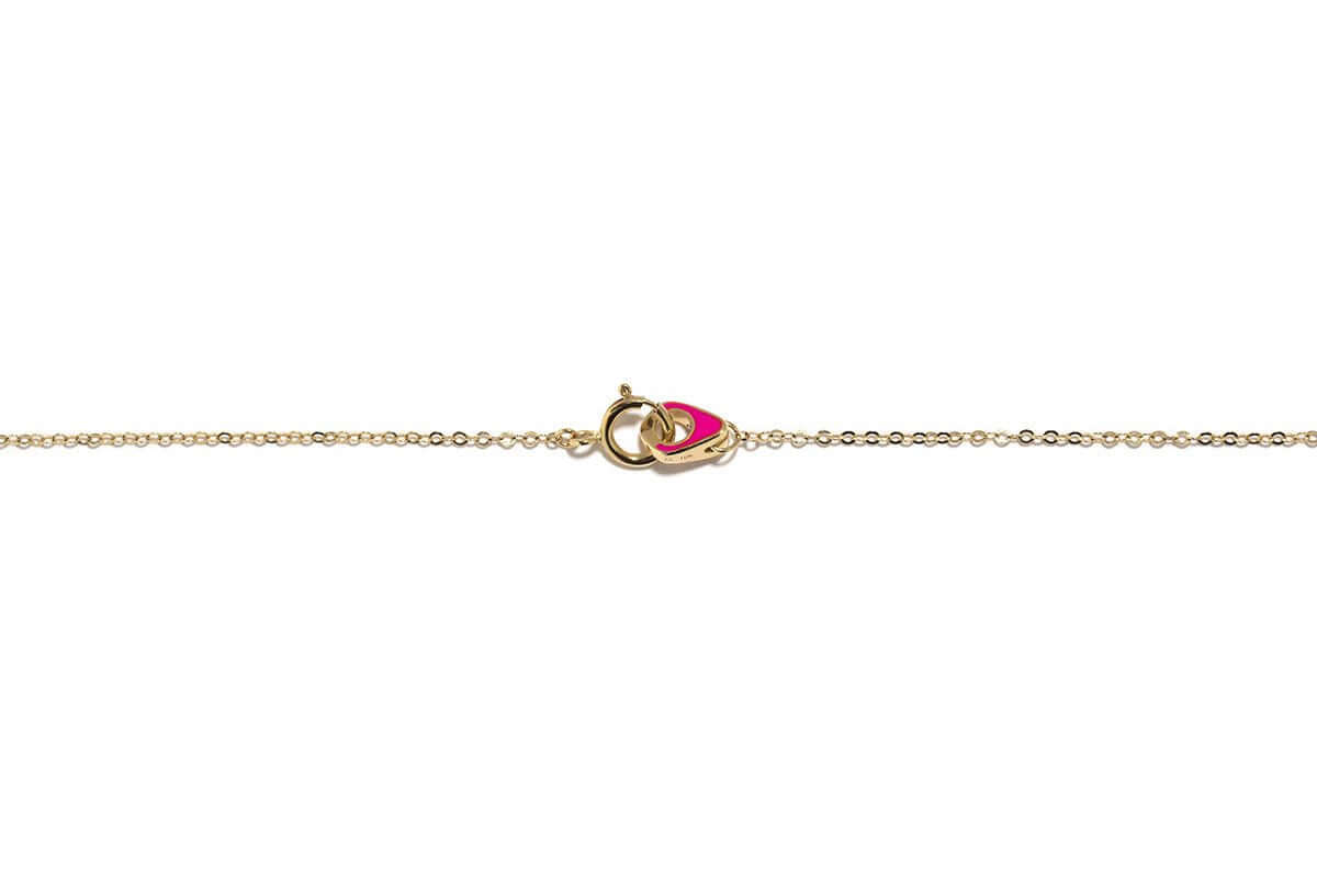 Pink Glitter Heart Necklace - Jordan Askill - Ileana Makri store