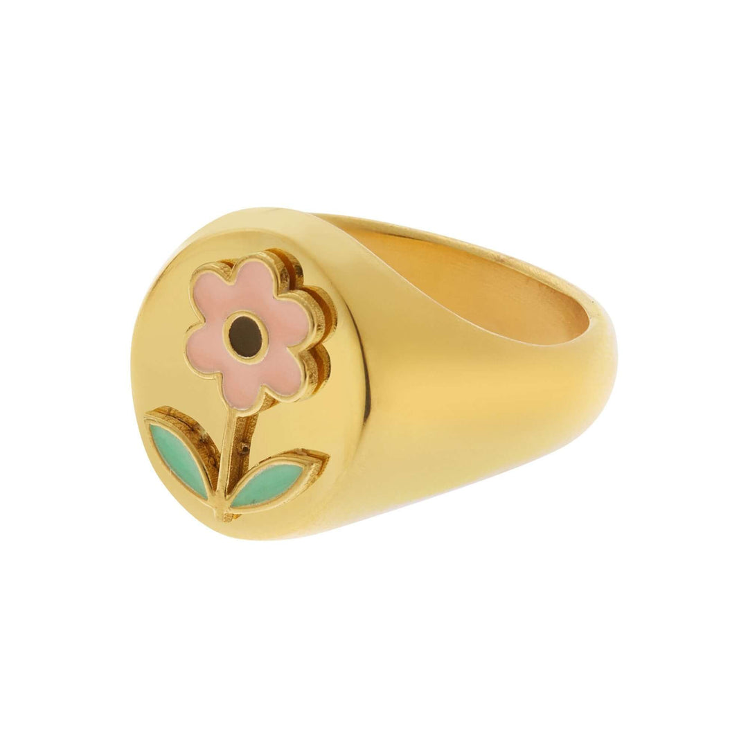 Pink Happy Daisy Ring - Eye M Flower Power - Ileana Makri