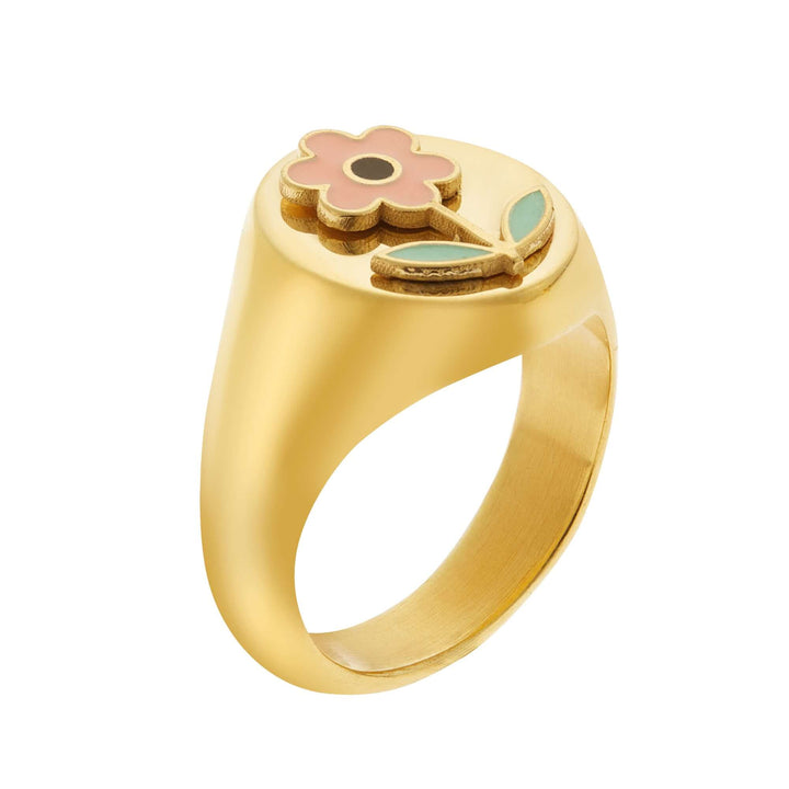 Pink Happy Daisy Ring - Eye M Flower Power - Ileana Makri