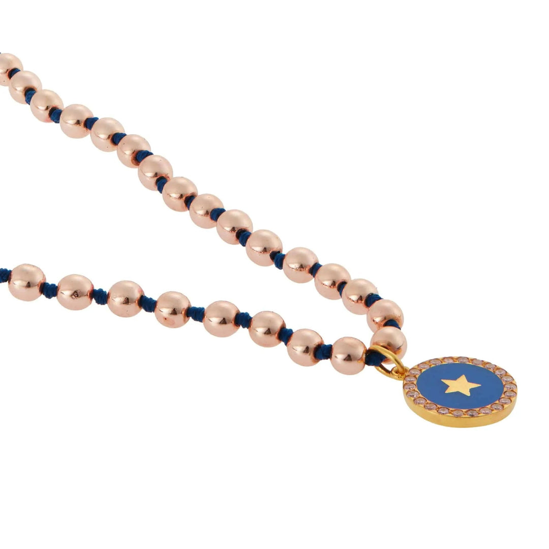 Pink Hematite Blue Star - Eye M - Ileana Makri