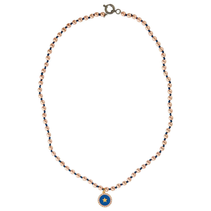 Pink Hematite Blue Star - Eye M - Ileana Makri