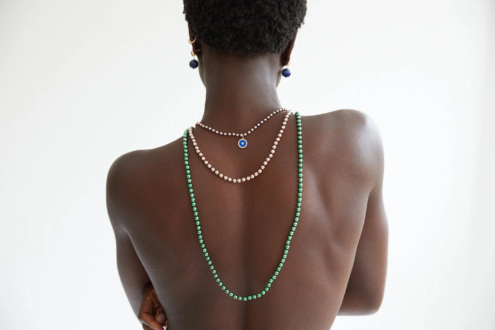 Pink Hematite Blue Star - Eye M - Ileana Makri