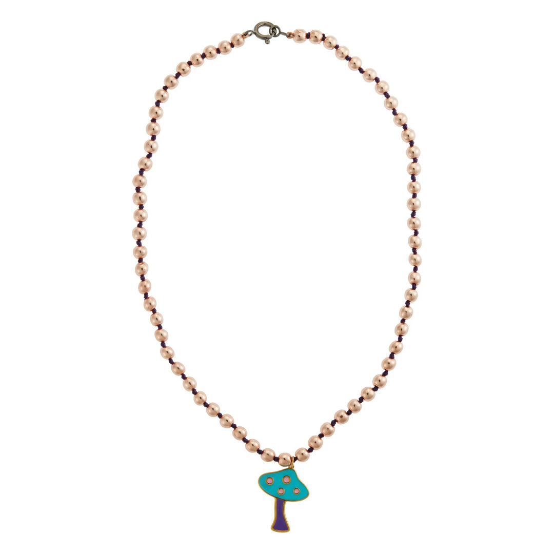 Pink Hematite Mushroom - Eye M Beads - Ileana Makri