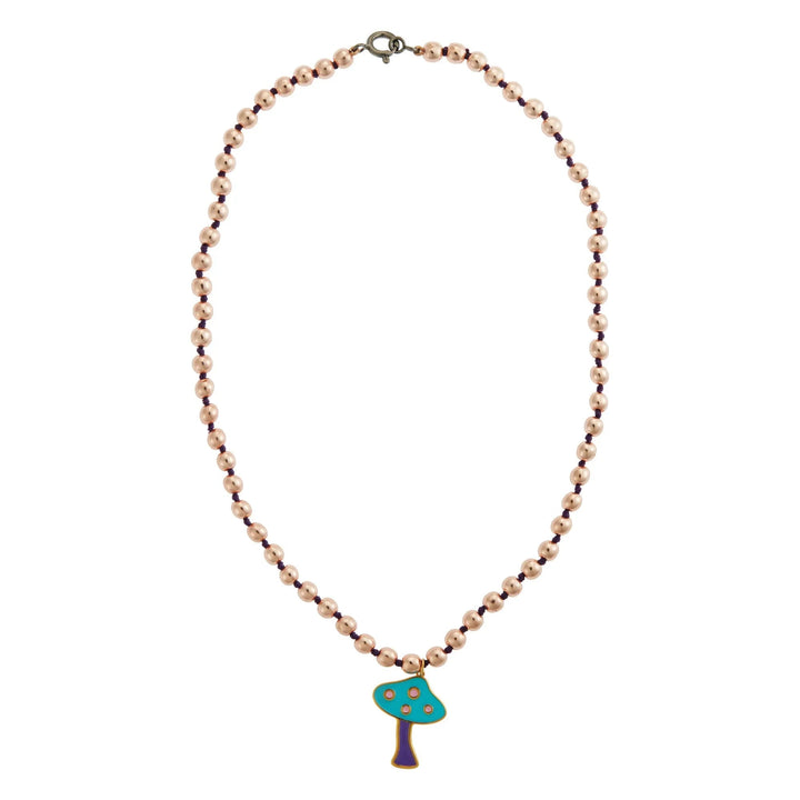 Pink Hematite Mushroom - Eye M Beads - Ileana Makri