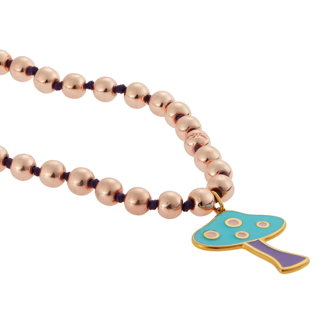 Pink Hematite Mushroom - Eye M Beads - Ileana Makri