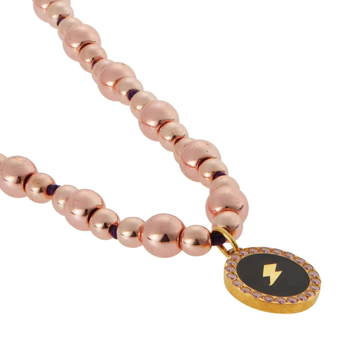 Pink Hematite Thunder - Eye M - Ileana Makri