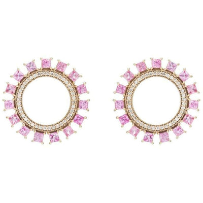 Pink Sun Earrings W-D-PS - THE EDIT - Ileana Makri store