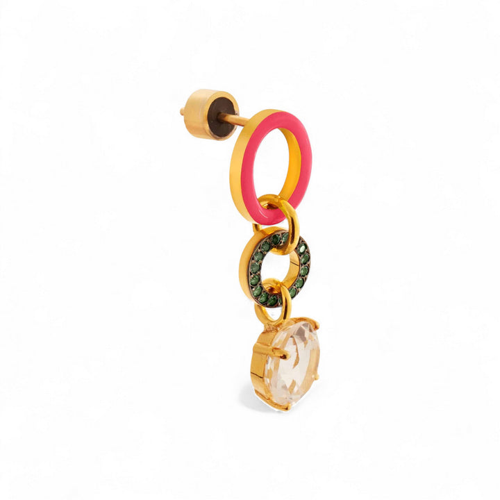 Pink Twist White Topaz - Eye M Neon Rocks - Ileana Makri