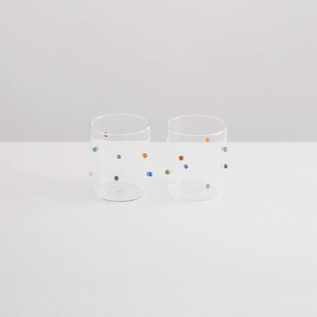 Pomponette Clear & Multi (set of 2) - Maison Balzac - Ileana Makri