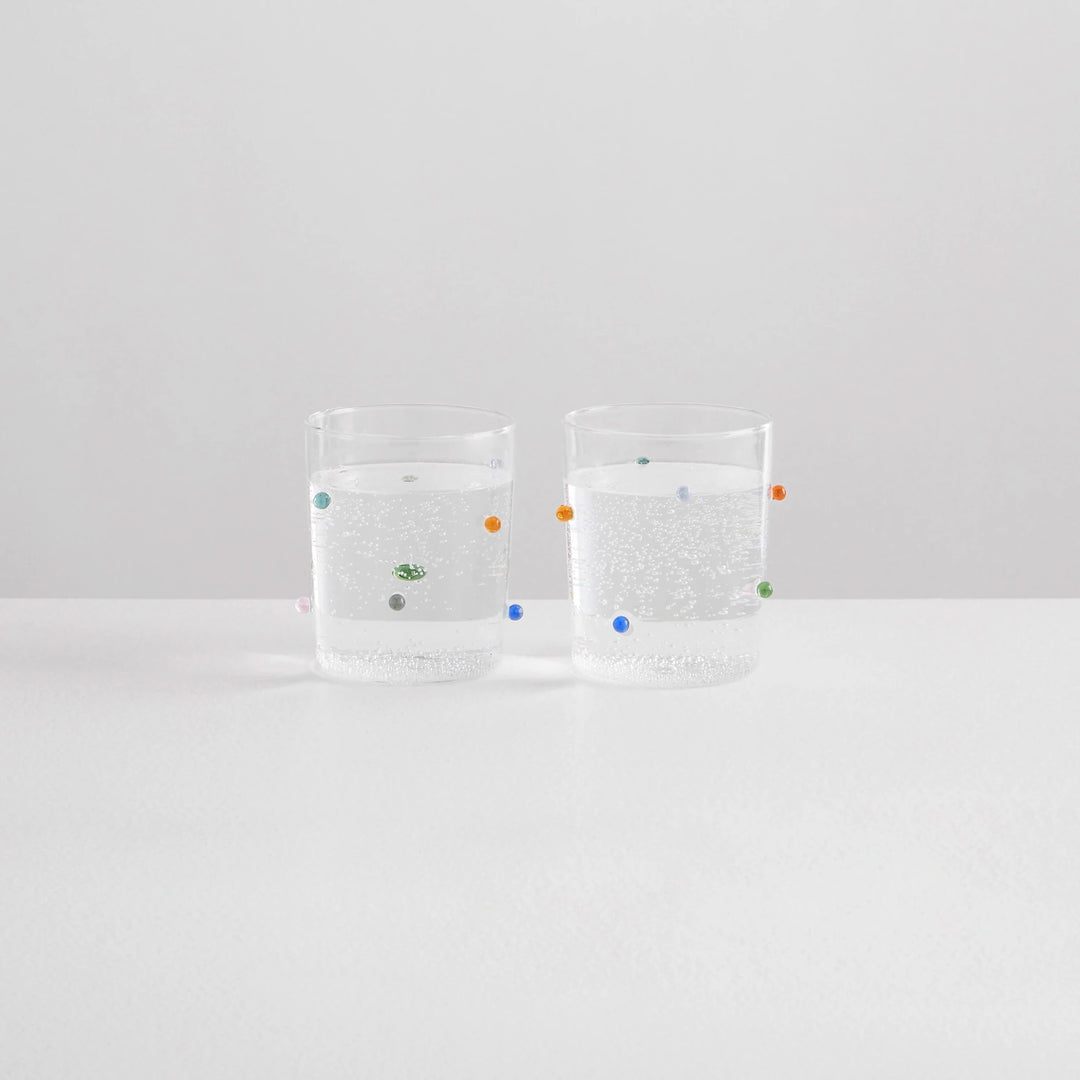 Pomponette Clear & Multi (set of 2) - Maison Balzac - Ileana Makri