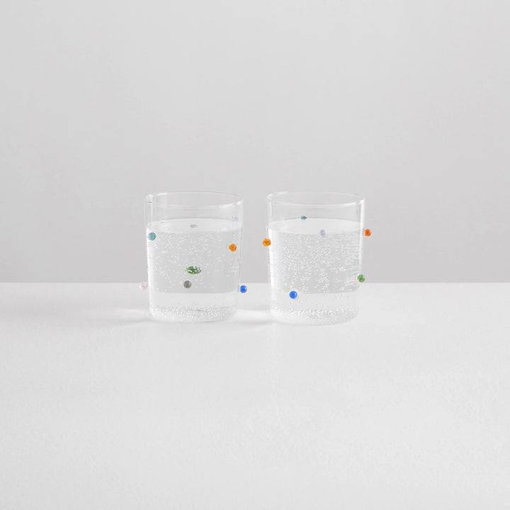 Pomponette Clear & Multi (set of 2) - Maison Balzac - Ileana Makri