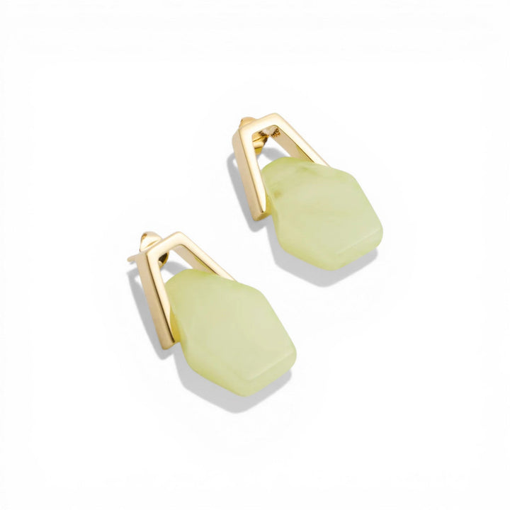 Portal Earrings Green Resin - La Double J Accessories - Ileana Makri