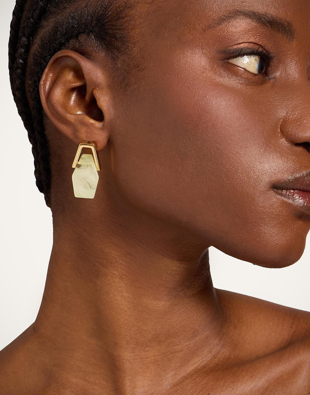 Portal Earrings Green Resin - La Double J Accessories - Ileana Makri