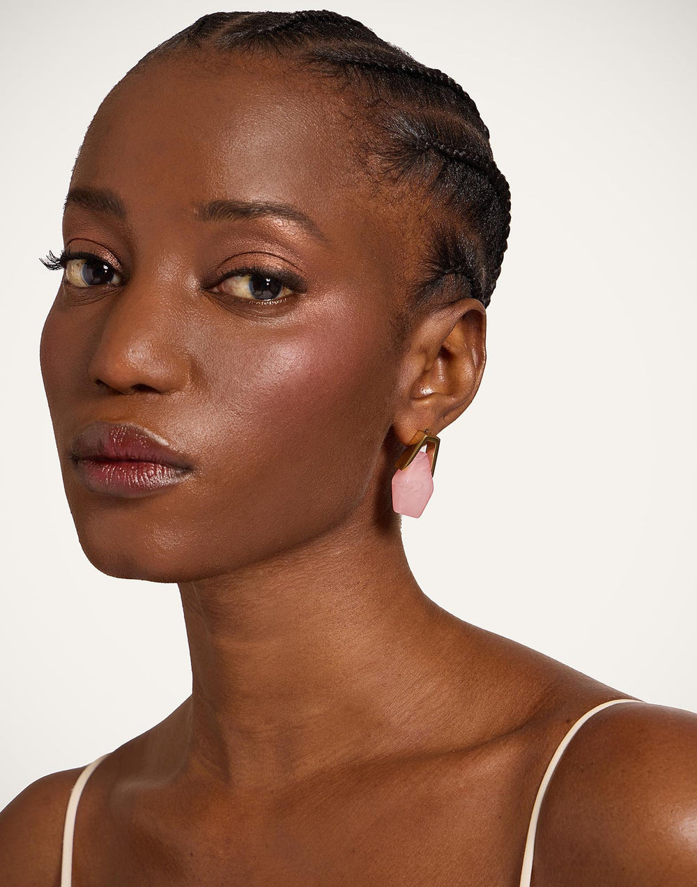 Portal Earrings Pink Resin - La Double J Accessories - Ileana Makri