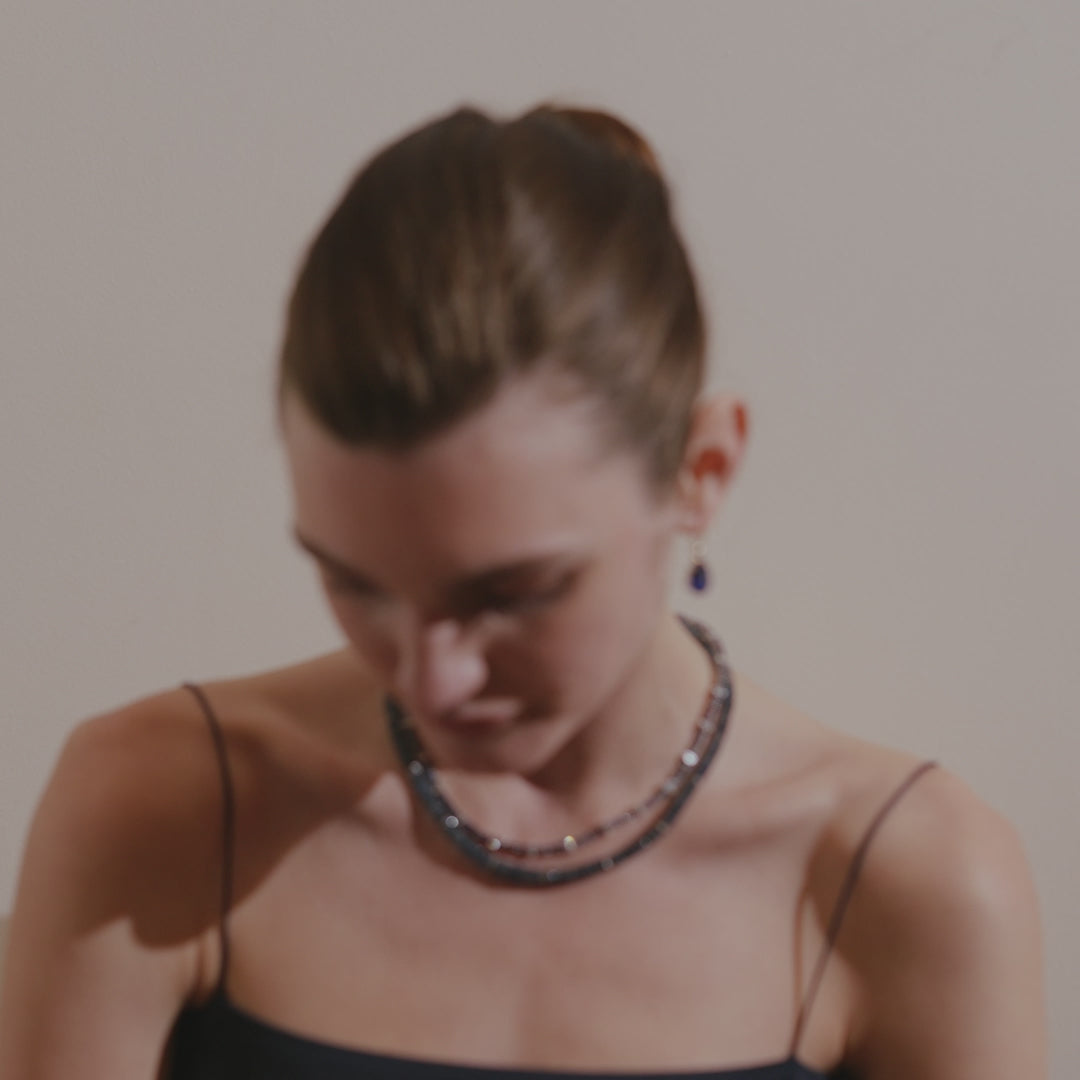 Rivulet Bleu Blanc Necklace