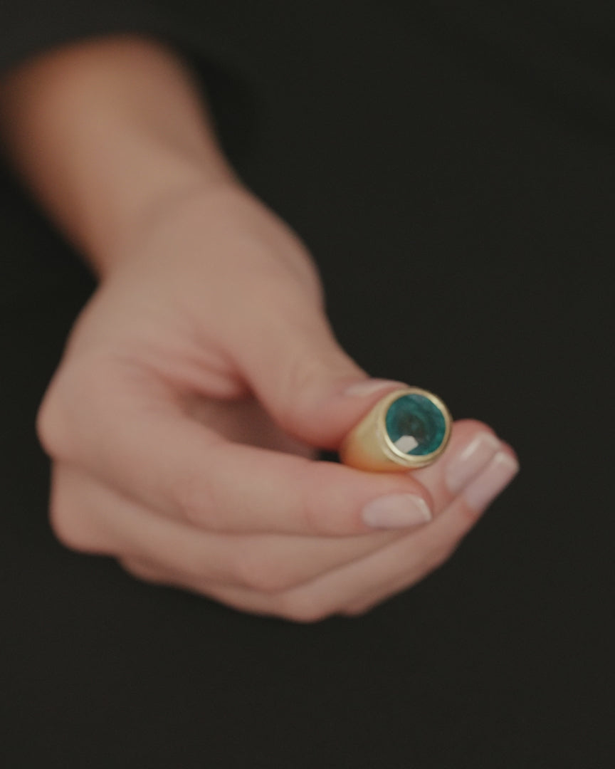 Emerald Spin Ring