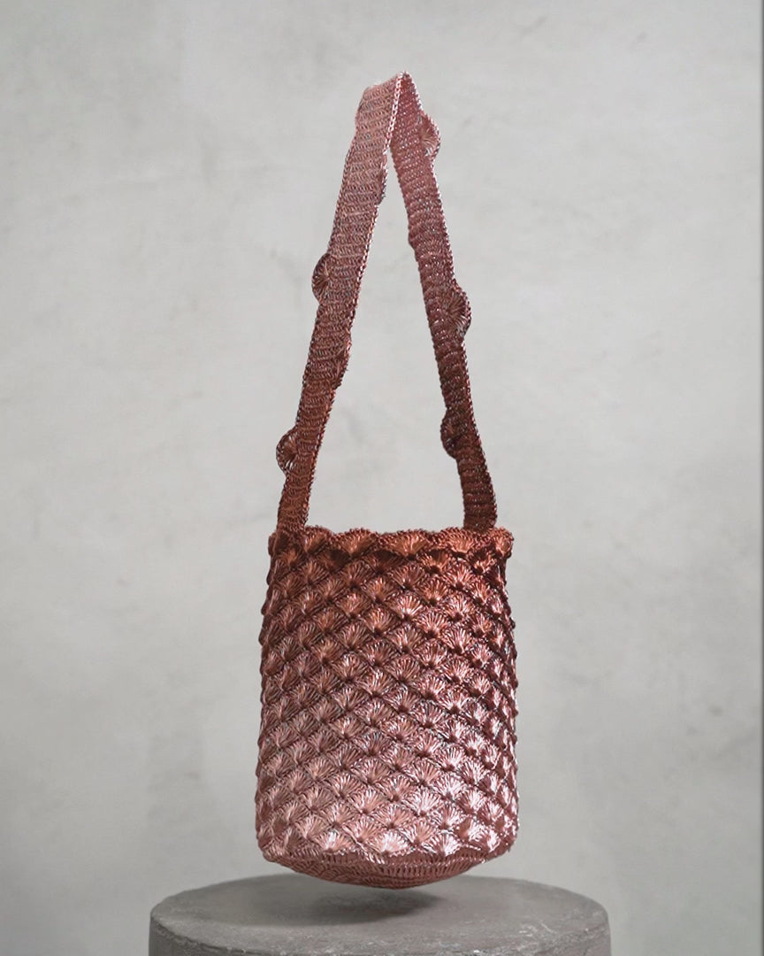 Kaia Seashell Mochila Rose Gold & Copper