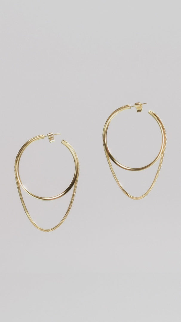 Twinkler Large Hoop Earrings YG