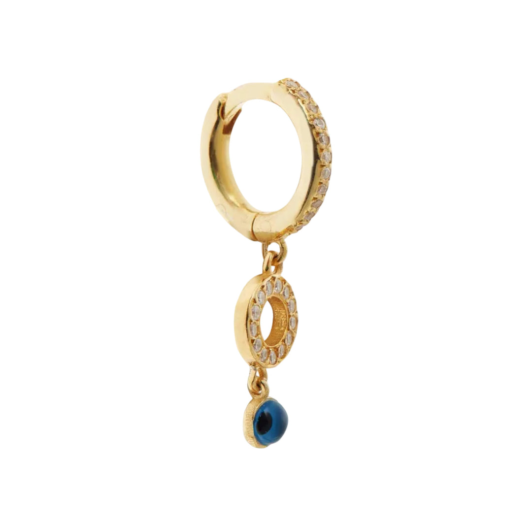 Protection Drop Midi Hoops - Eye M Eyes - Ileana Makri