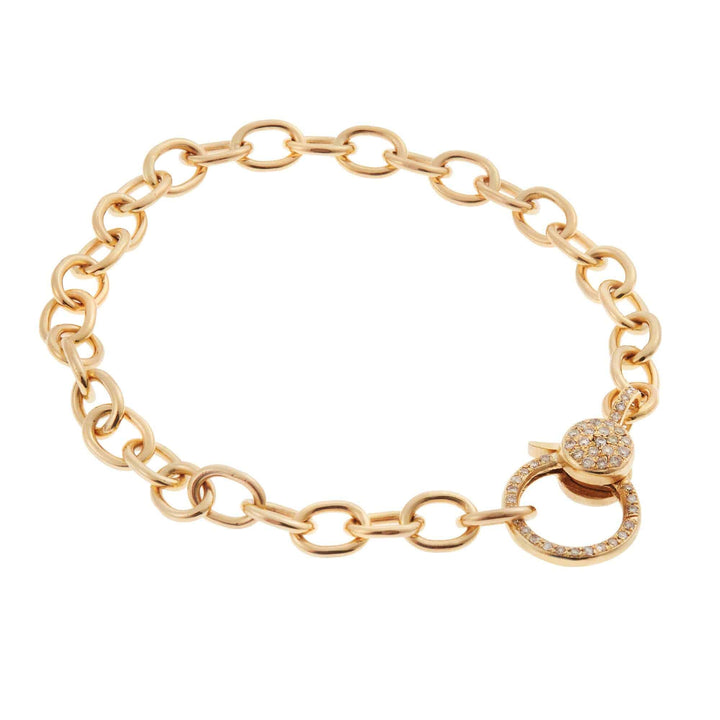 Protection Key Diamond Lock Chain Bracelet - EYE LOVE - Ileana Makri