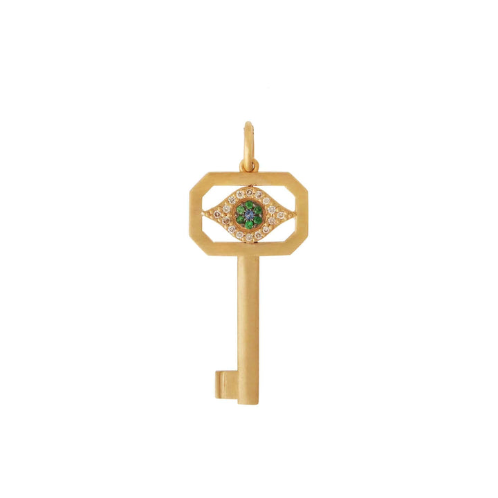 Protection Key Diamond Lock Chain Bracelet - EYE LOVE - Ileana Makri