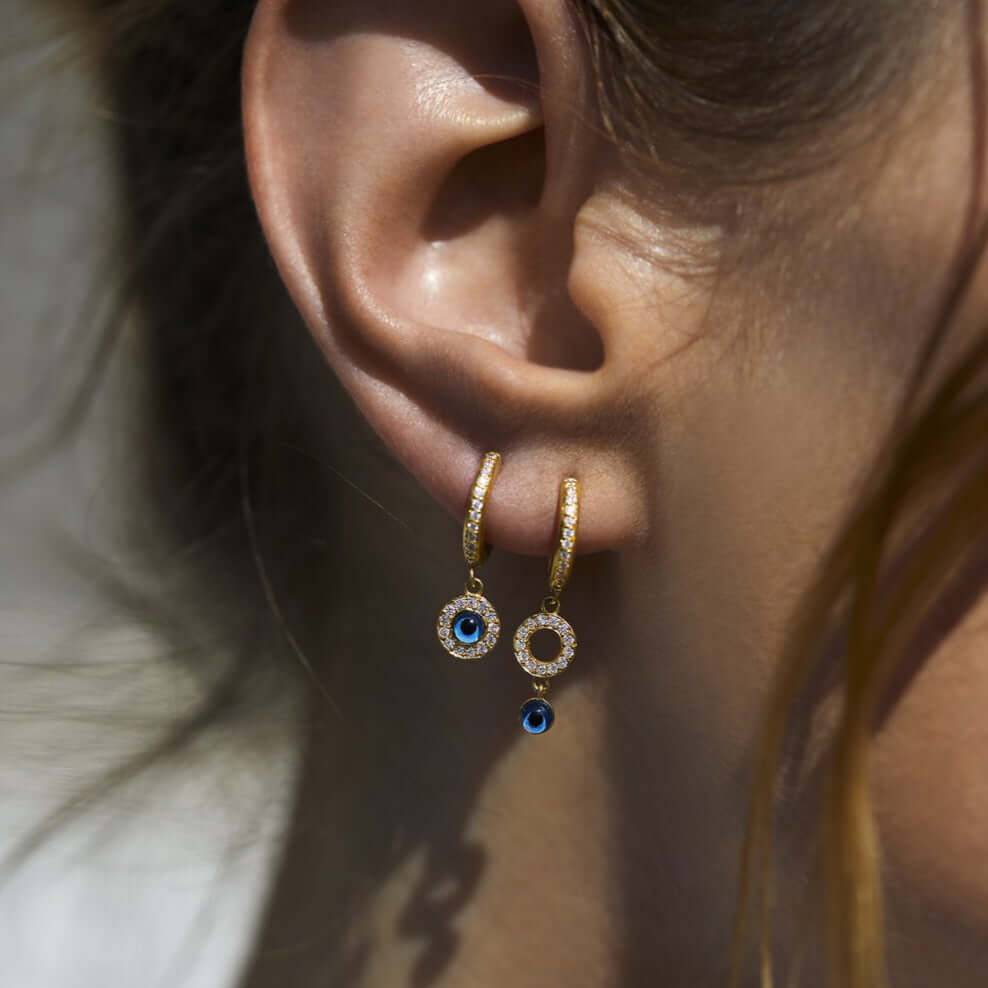 Protection Midi Hoops - Eye M Eyes - Ileana Makri