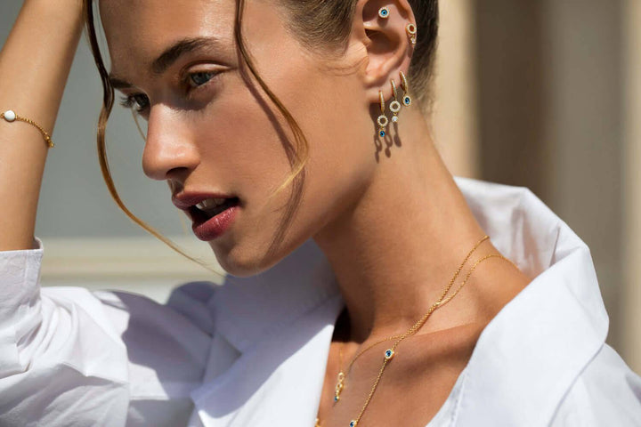 Protection Midi Hoops - Eye M Eyes - Ileana Makri