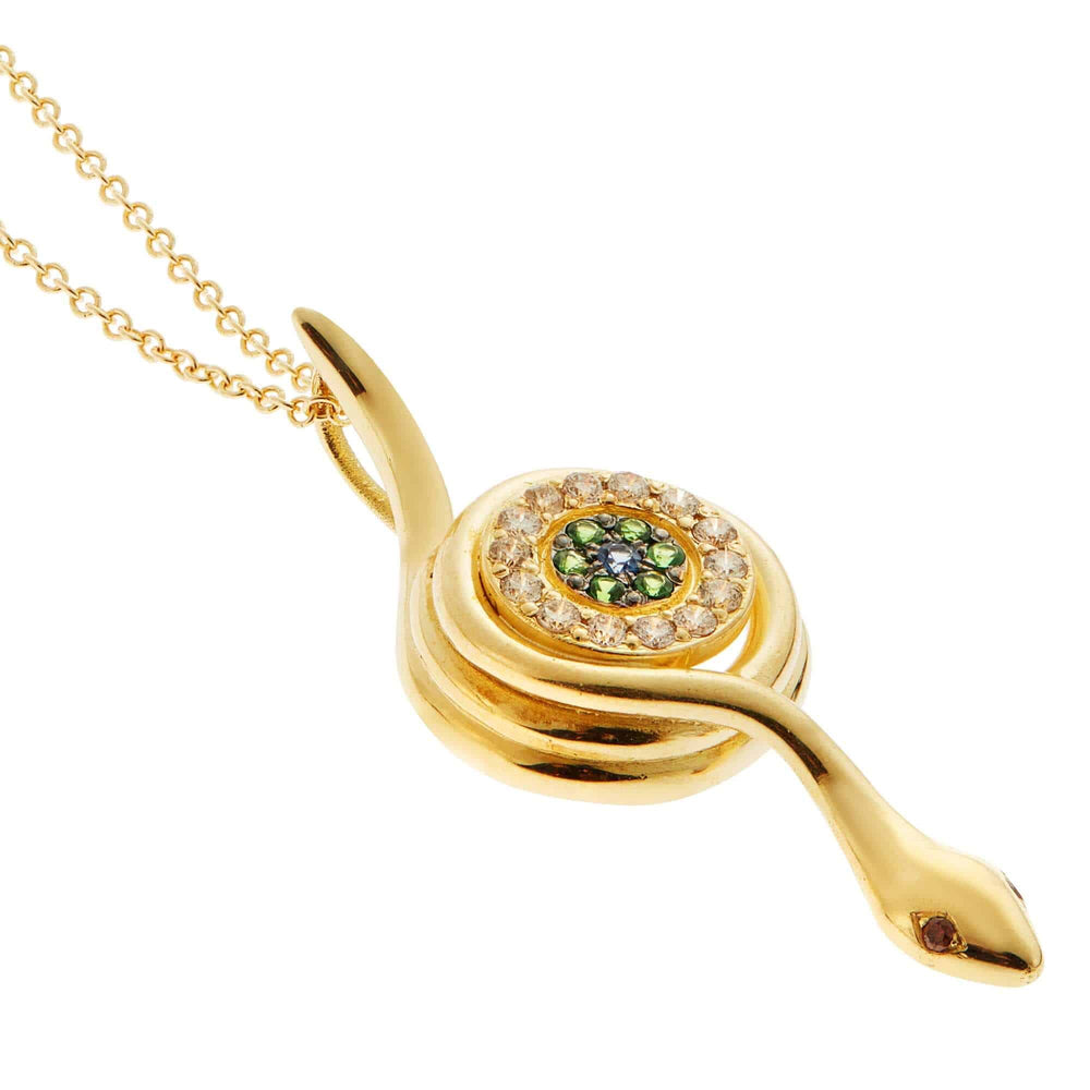Protection Snake Pendant - EYE LOVE - Ileana Makri