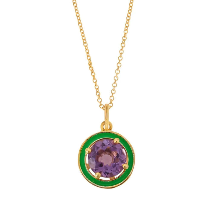 Purple Amethyst Enamel - Eye M Neon Rocks - Ileana Makri