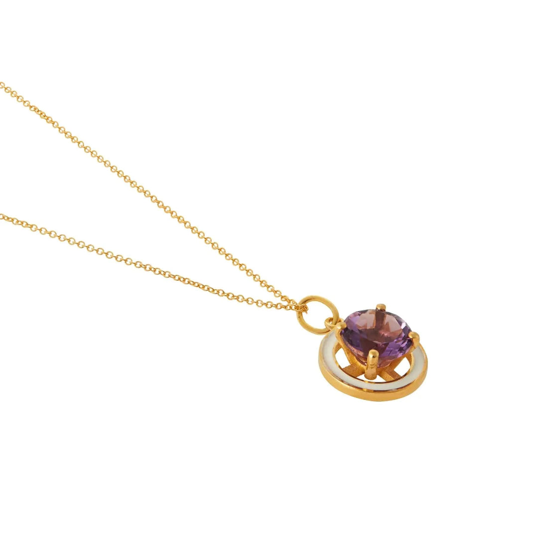 Purple Amethyst Enamel - Eye M Neon Rocks - Ileana Makri