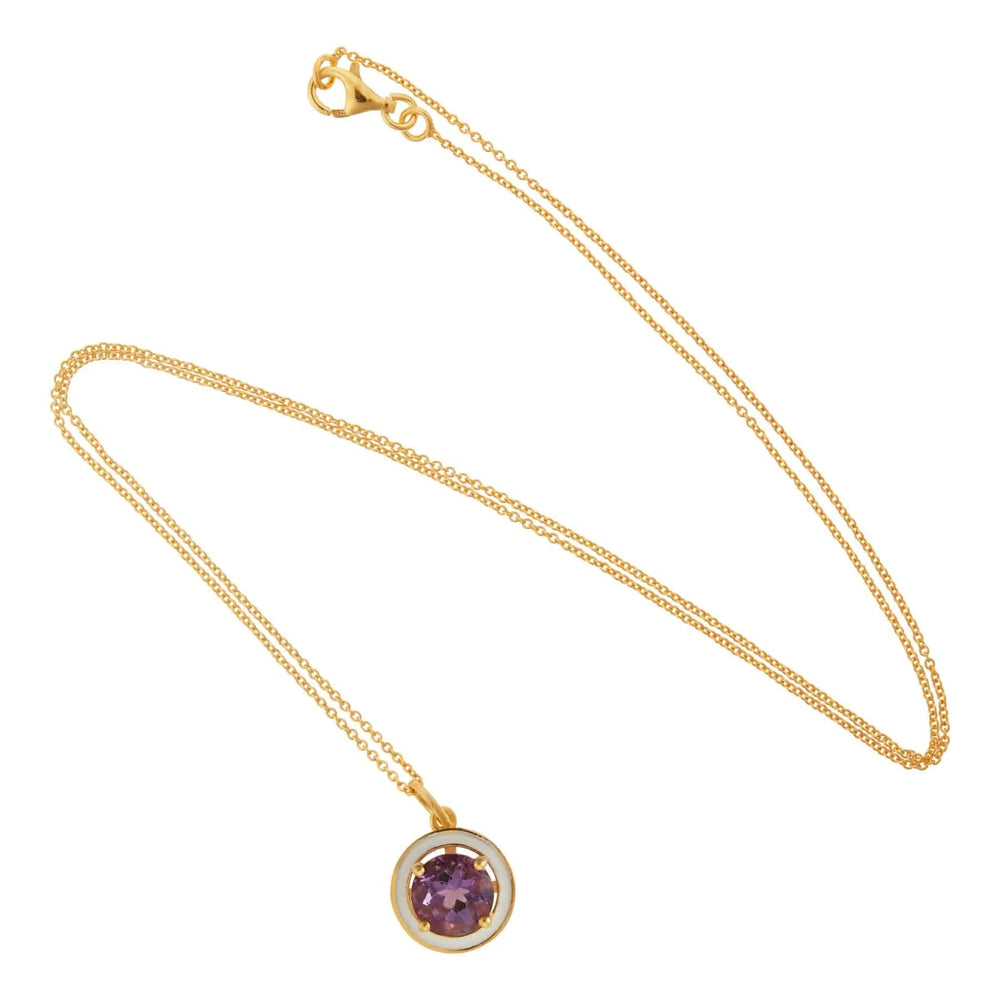 Purple Amethyst Enamel - Eye M Neon Rocks - Ileana Makri