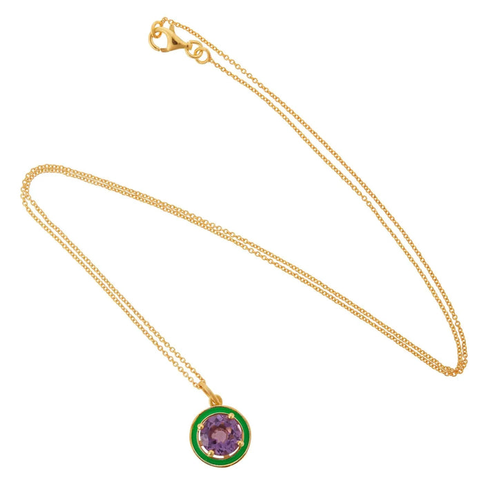 Purple Amethyst Enamel - Eye M Neon Rocks - Ileana Makri