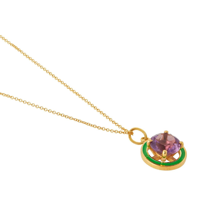 Purple Amethyst Enamel - Eye M Neon Rocks - Ileana Makri