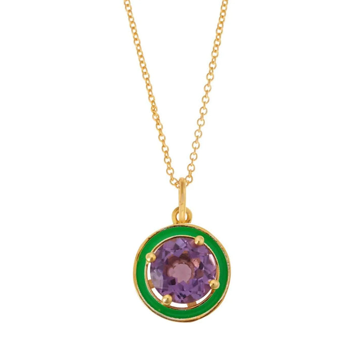 Purple Amethyst Enamel - Eye M Neon Rocks - Ileana Makri store