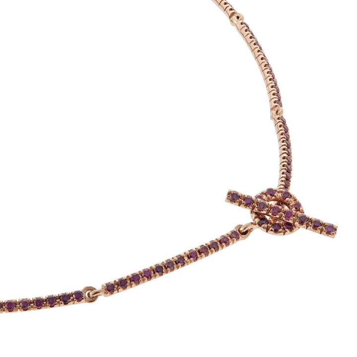 Purple Diamond Riviera Necklace - Classic - Ileana Makri