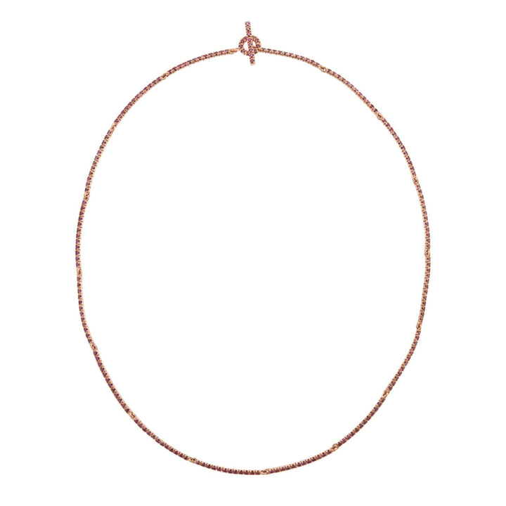 Purple Diamond Riviera Necklace - Classic - Ileana Makri